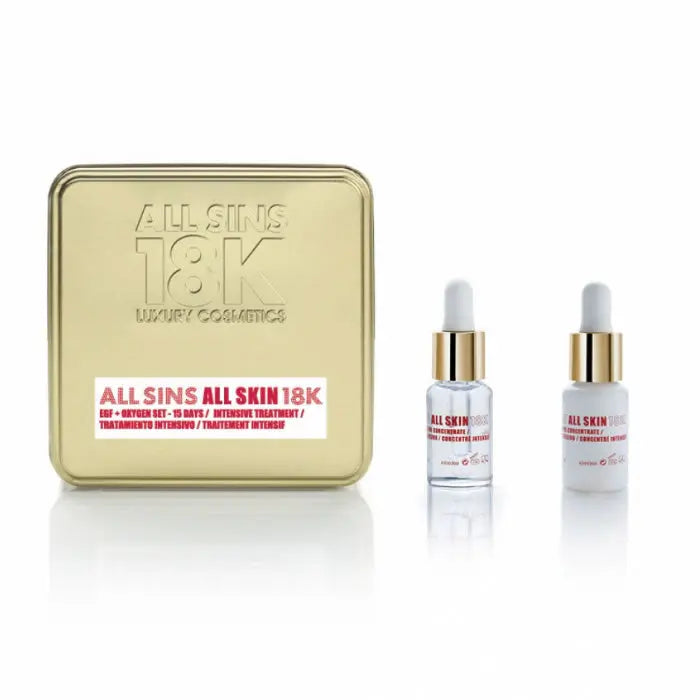 All Sins 18k All Skin Efg Oxygen 15 Days Intensive Treatment Set 2 Pieces Jag Couture London - New York