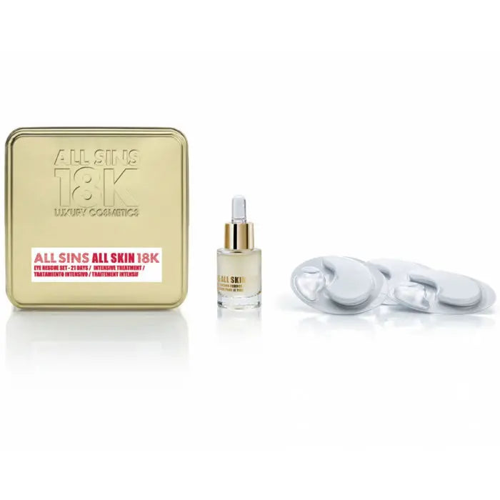 All Sins 18k All Skin Eye Rescue 21 Days Intensive Treatment Set 2 Pieces Jag Couture London - New York