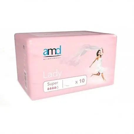 Jag Couture London - New York Amd Protector Absorbente Femenino Super 10 Unidades Active Medical