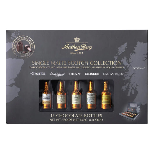 Anthon Berg 15pc whisky liqueur collection Jag Couture London - New York