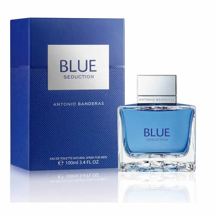 Antonio Banderas Blue Seduction Man Eau De Toilette Spray 100ml Jag Couture London - New York