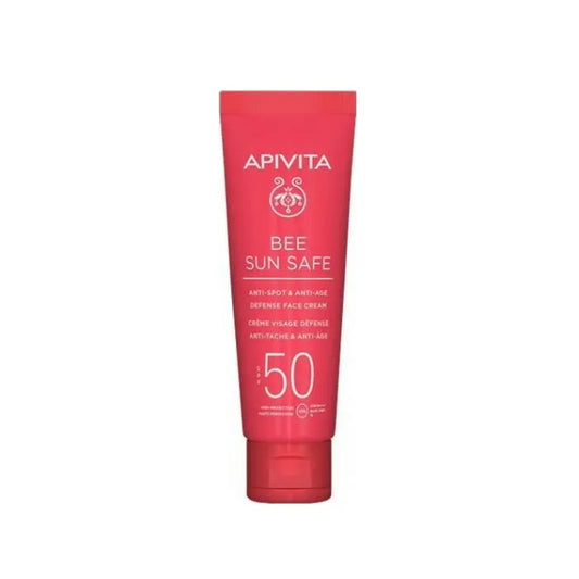 Apivita Bee Sun Safe Anti-Spot &amp; Anti-Age Defense Face Cream SPF50 50ml Jag Couture London - New York