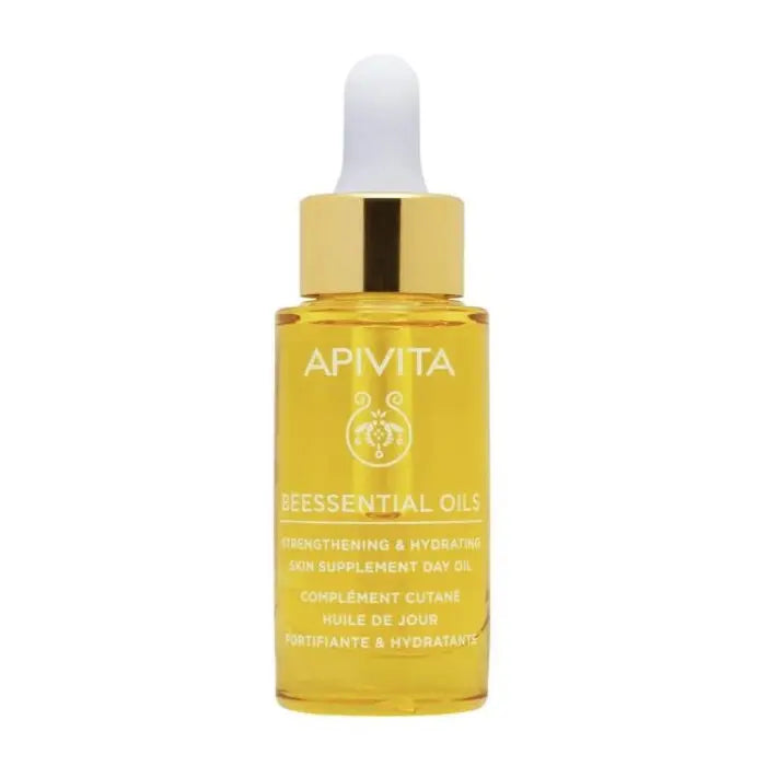 Apivita Beessential Oils Day Oil Skin Supplement Strengthens &amp; Moisturizes 15ml Jag Couture London - New York