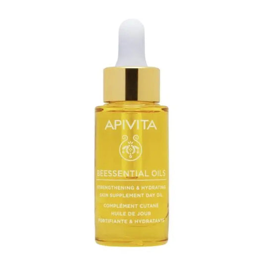 Apivita Beessential Oils Day Oil Skin Supplement Strengthens &amp; Moisturizes 15ml Jag Couture London - New York