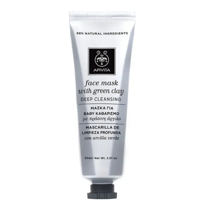 Apivita Deep Cleansing Face Mask With Green Clay 50ml Jag Couture London - New York