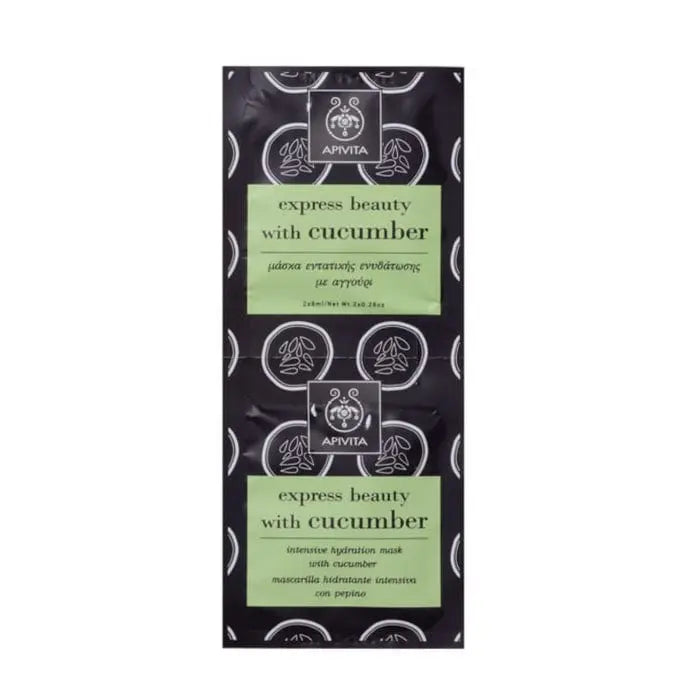 Jag Couture London - New York Apivita Intensive Hydration Mask With Cucumber 2x8ml