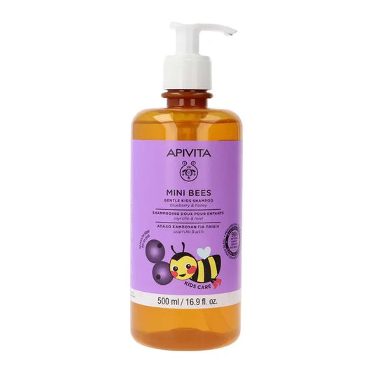 Apivita Mini Bees Children's Shampoo Blueberry&amp;Honey 500ML Jag Couture London - New York