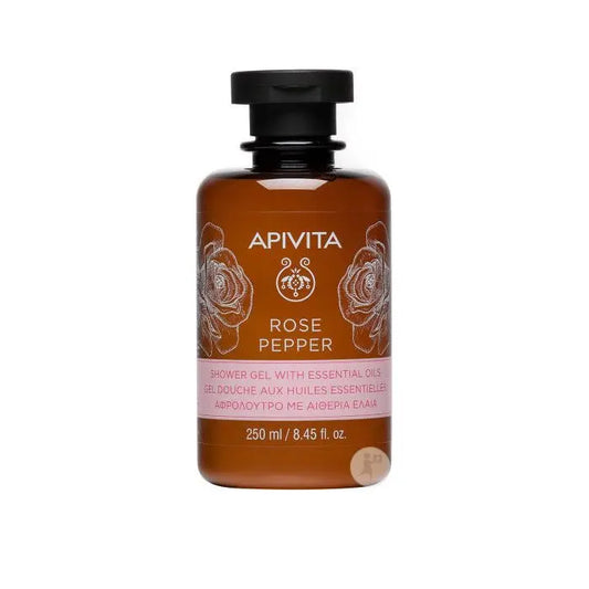 Apivita Rose Pepper Bath Gel 250ml Jag Couture London - New York