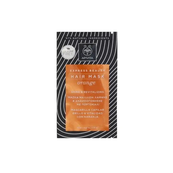 Apivita Shine And Revitalizing Hair Mask Orange  20ml Jag Couture London - New York