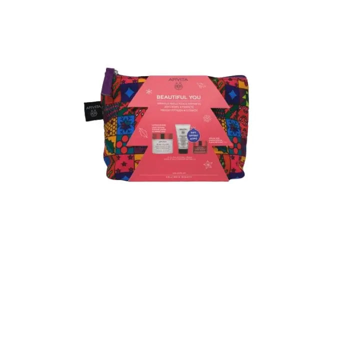 Jag Couture London - New York Apivita Wine Elixir Anti-Wrinkle Cream Effect Lifting Light Texture 50ml Set 4 Pieces