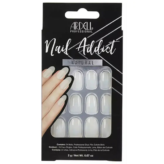 Ardell Nail Addict Natural Oval False Nails Jag Couture London - New York