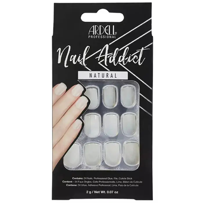 Ardell Nail Addict Natural Squared False Nails Jag Couture London - New York