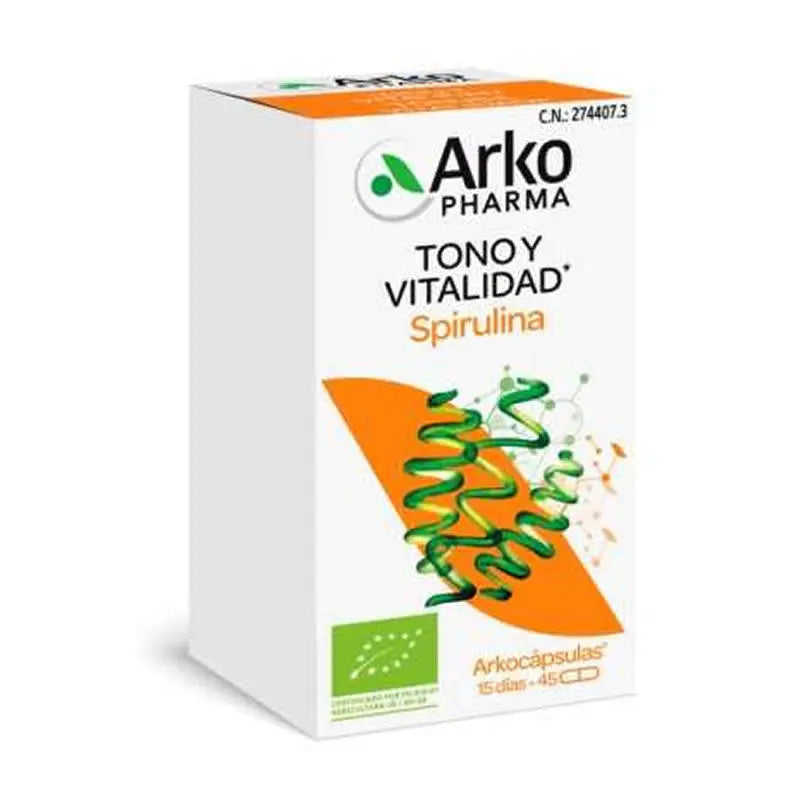 Arkocaps Spirulina Organic 45 Capsules Jag Couture London - New York