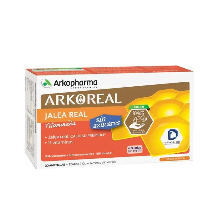 Arkopharma Arkoreal Jelly Light Low Sugar 1g 20 Ampoules Jag Couture London - New York