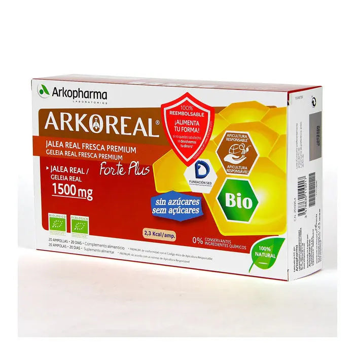 Arkopharma Arkoreal Royal Jelly 1500mg 20 Ampoules Jag Couture London - New York