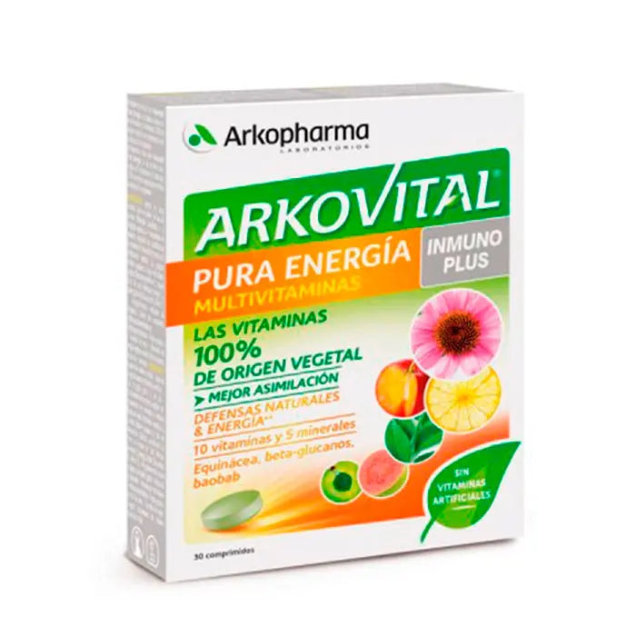 Arkopharma Arkovital Inmunoplus Pure Energy 30 Tablets Jag Couture London - New York