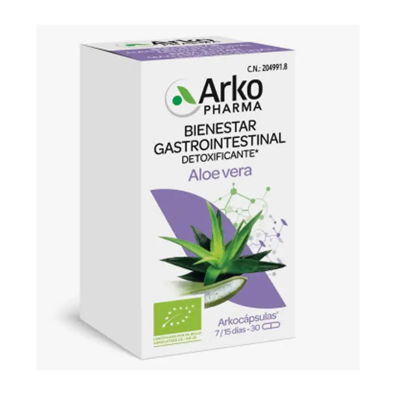 Arkopharma Organic Aloe Vera 30 Capsules Jag Couture London - New York