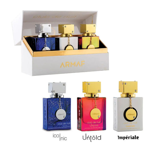 Armaf Club De Nuit Eau De Parfum Iconic 30ml Spray Untold Eau De Parfum 3 Imperiale Eau De Parfum 3 Jag Couture London - New York