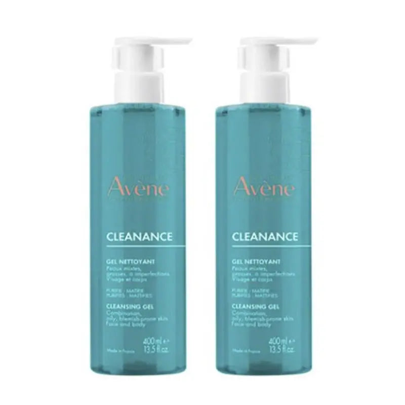 Avène Cleanance Duo Cleansing Gel 2 x 400ml Jag Couture London - New York