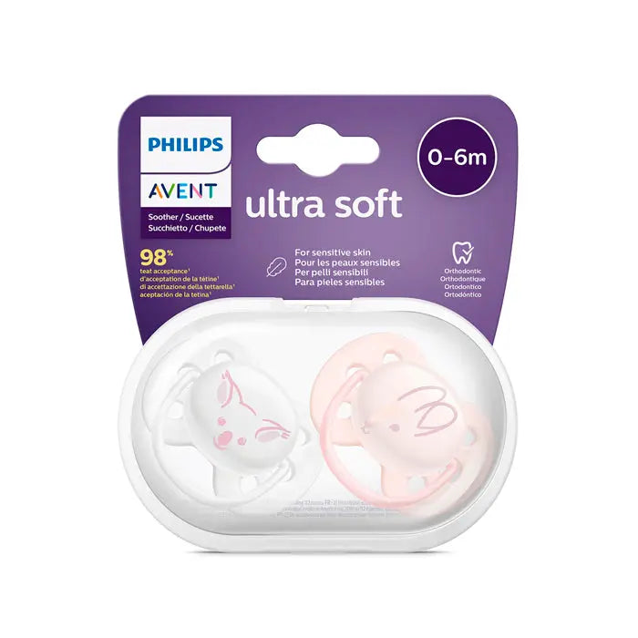 Avent Dummy Ultra Soft 0-6m Jag Couture London - New York