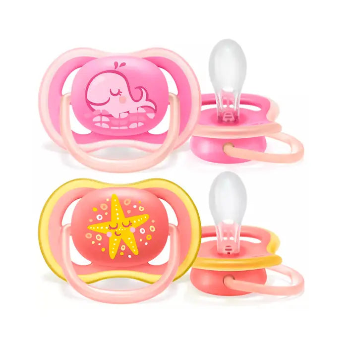 Avent Ultra Air Pacifier Girl +18 Months 2U Jag Couture London - New York