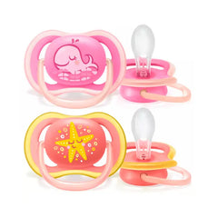 Avent Ultra Air Pacifier Girl +18 Months 2U Jag Couture London - New York