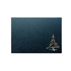 12 choc base with vac form tray and black wibalin Christmas tree lid 159 x 112 x 32mm