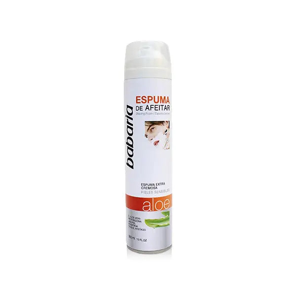 Babaria Aloe Vera Shaving Foam Sensitive Skin 300ml Jag Couture London - New York