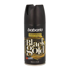 Babaria Black Gold Deodorant Spray 150ml+50ml Free Jag Couture London - New York