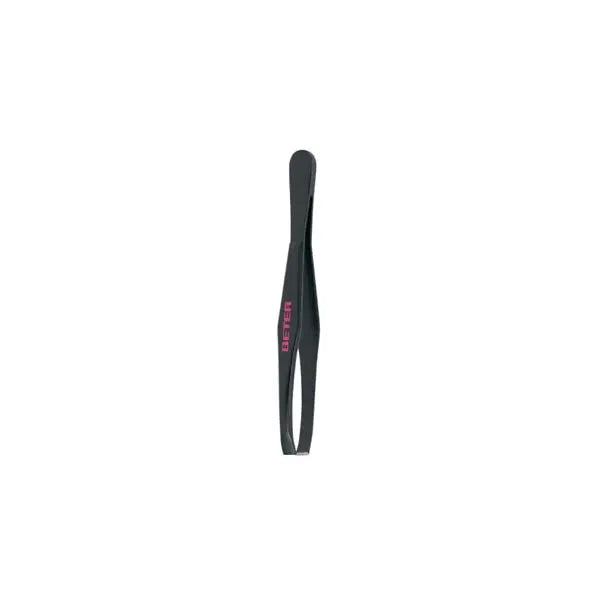 Beter Black Coated Steel Straight Tip Tweezers Jag Couture London - New York