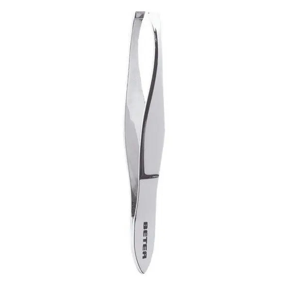Beter Chrome Plated Straight Tip Tweezers Jag Couture London - New York