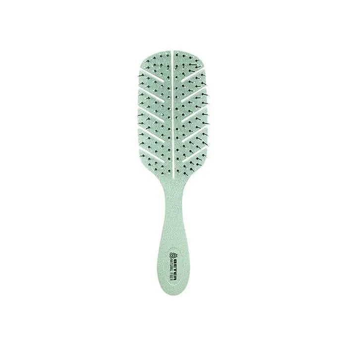 Jag Couture London - New York Beter Detangling Natural Fiber Hair Brush Green