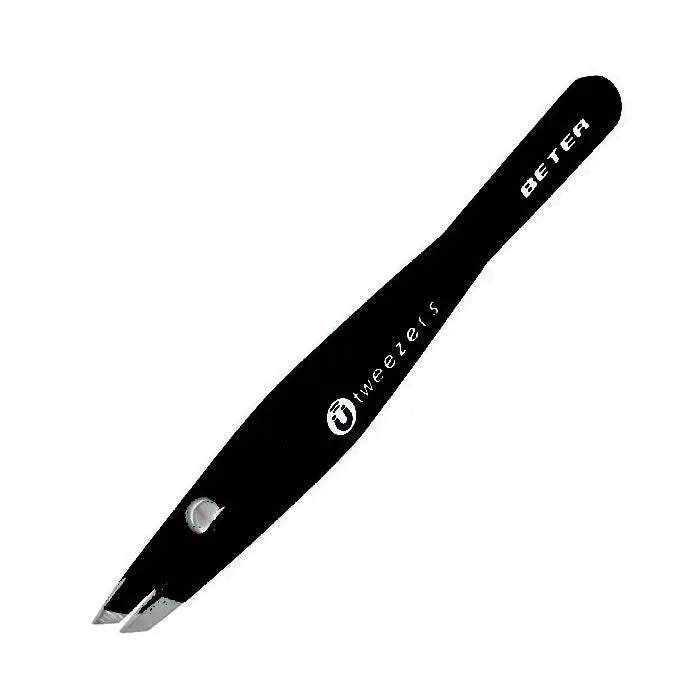 Beter Tweezers Magnetic Slanted Tip Black Jag Couture London - New York