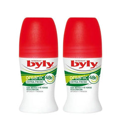 Byly Organic Extra Fresh Roll On Deodorant 2x50ml Jag Couture London - New York