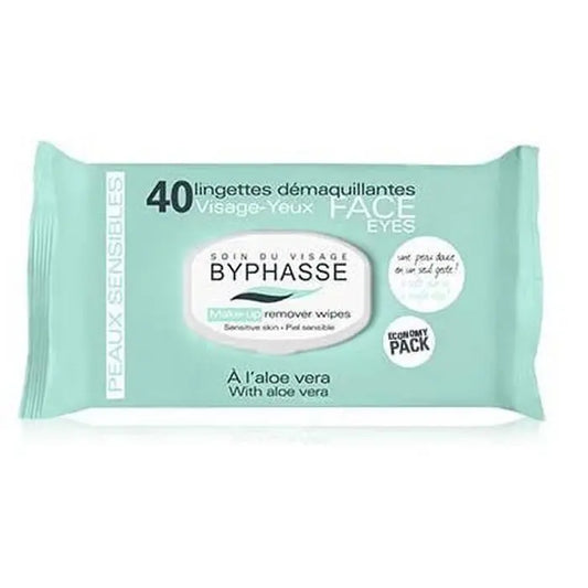 Byphasse Makeup Remover Wipes Aloe Vera Sensitive Skin 40U Jag Couture London - New York