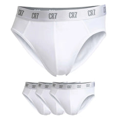 CR7 Cristiano Ronaldo 8100-6610-100_TRIPACK_WHITE Jag Couture London - New York