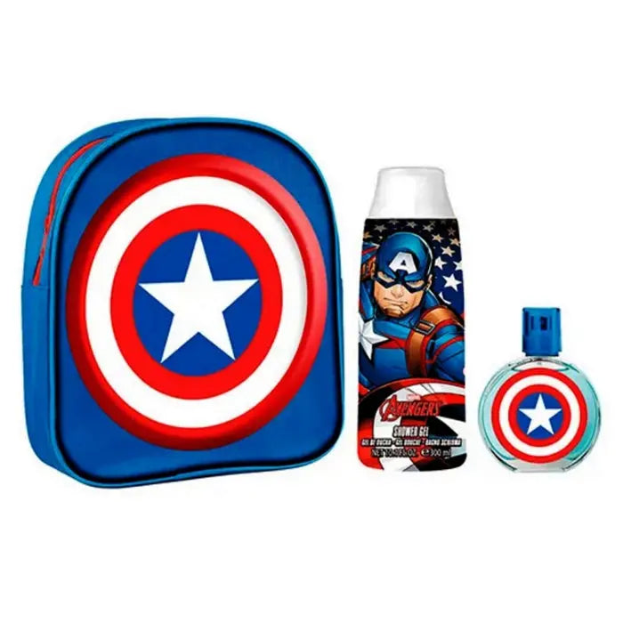 Captain America Eau De Toilette Spray 50ml Set 3 Pieces Jag Couture London - New York