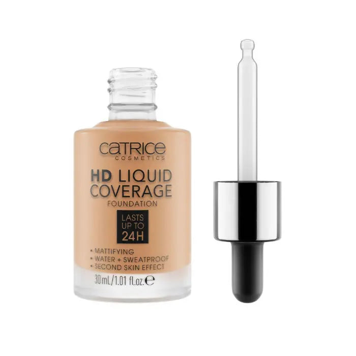 Catrice Hd Liquid Coverage Foundation Lasts Up Tp 24h 046 Camel Beige 30ml Jag Couture London - New York