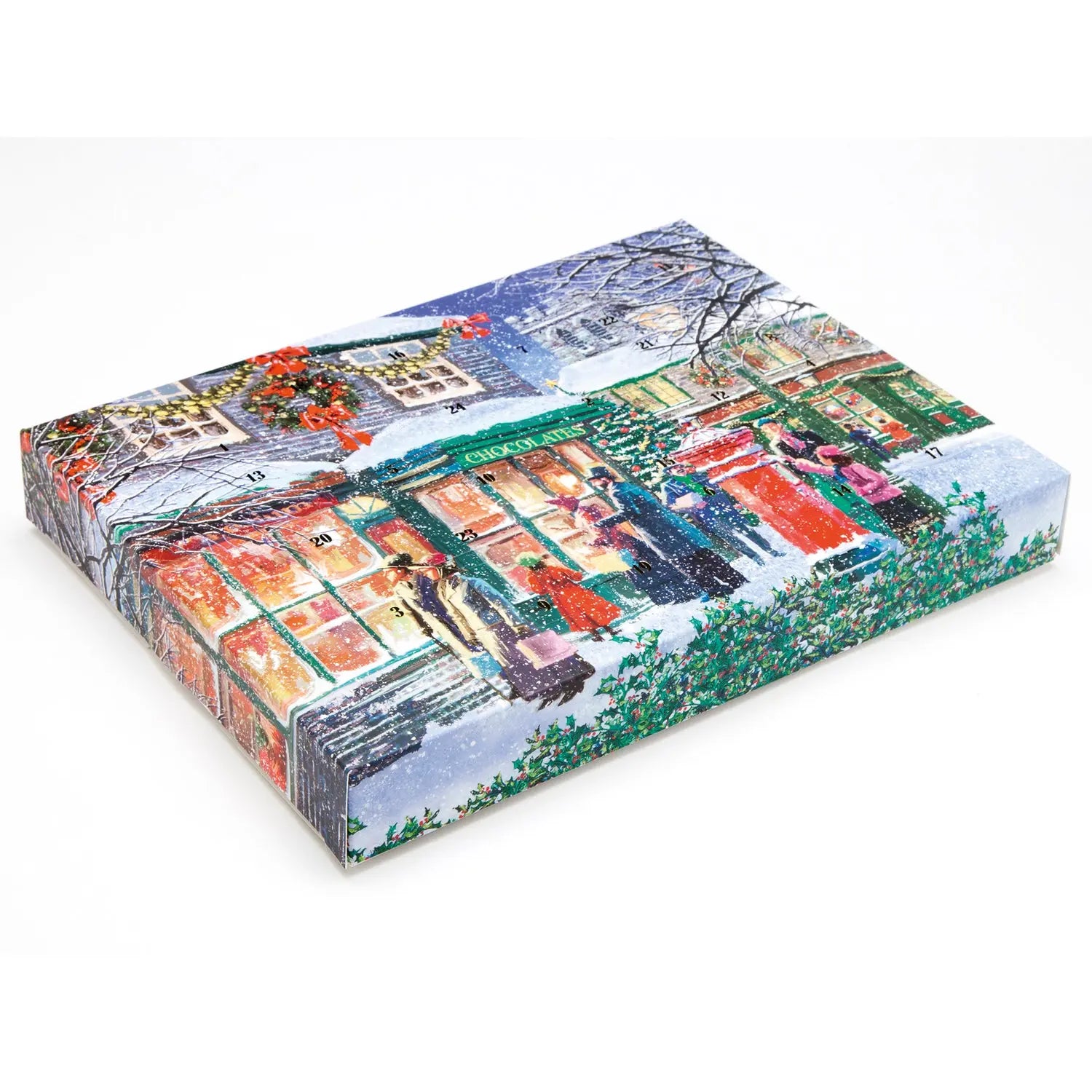 Jag Couture London - New York Chocolate shop design advent calendar - 24 choc 192 x 32.5 x 252mm