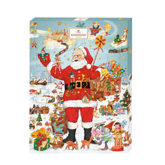 Classic Christmas Santa Claus advent flled with milk and dark chocolate marzipan classic loaves Jag Couture London - New York