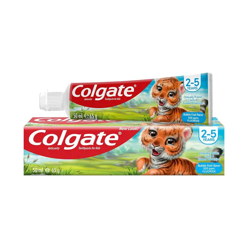 Colgate Toothpaste  Bubble Fruit Kids 2-5 Years 50ml Jag Couture London - New York