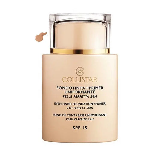 Collistar Even Finish Foundation Plus Primer 24h Perfect Skin Spf15 04 Cookie 35ml Jag Couture London - New York