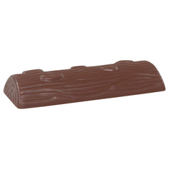 Hollow milk chocolate half yule log - to be filled yourselves 20 x 7.5cm