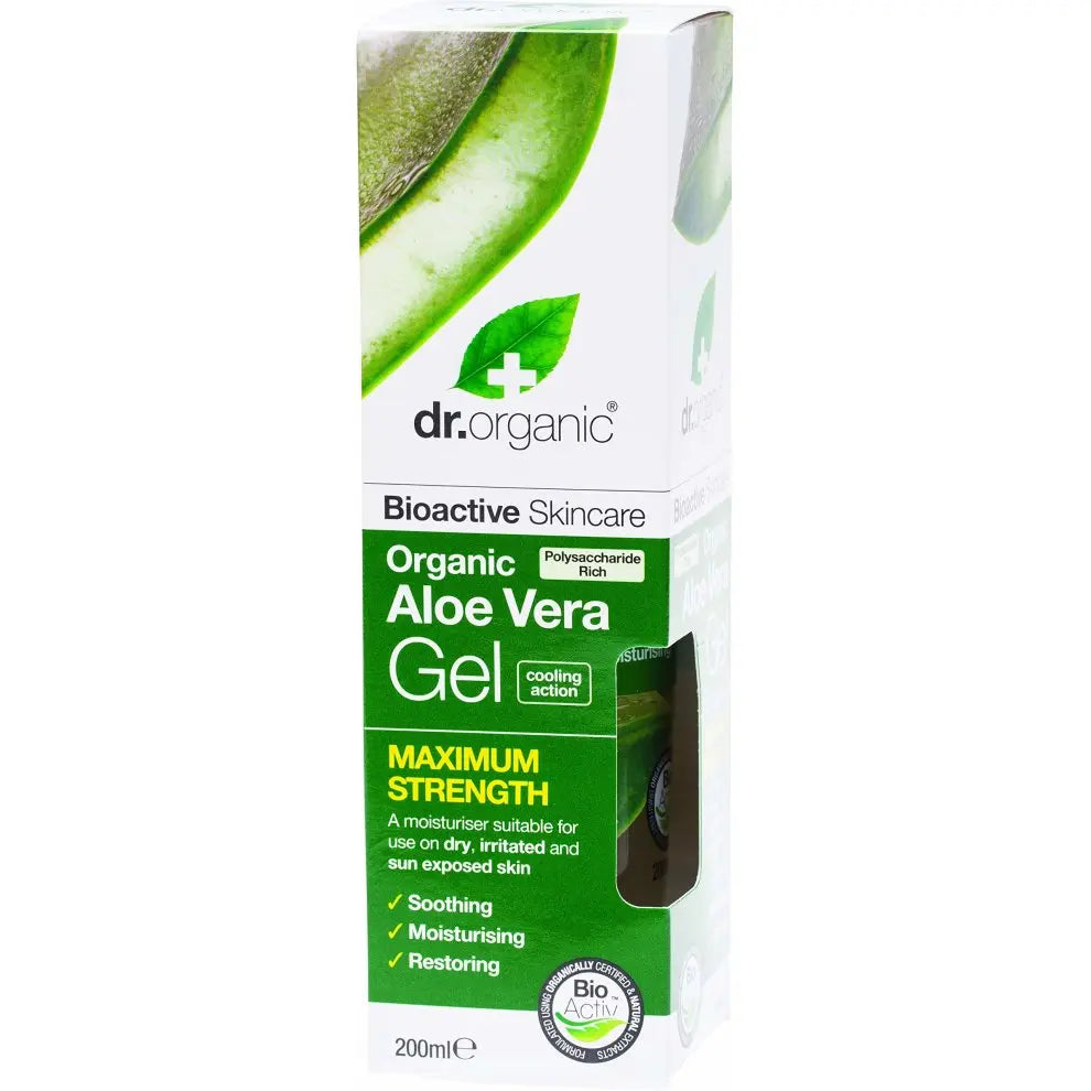 Dr Organic Aloe Vera Gel Maximum Strength 200ml Jag Couture London - New York