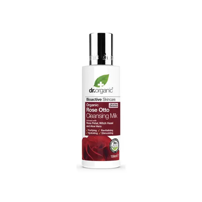 Dr. Organic Rose Otto Cleansing Milk 150ml Jag Couture London - New York