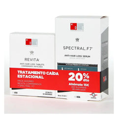 Jag Couture London - New York Ds Spectral F7 Hair Loss Treatment 60ml + Ds Revita 30 Tablets Set 2 Pieces