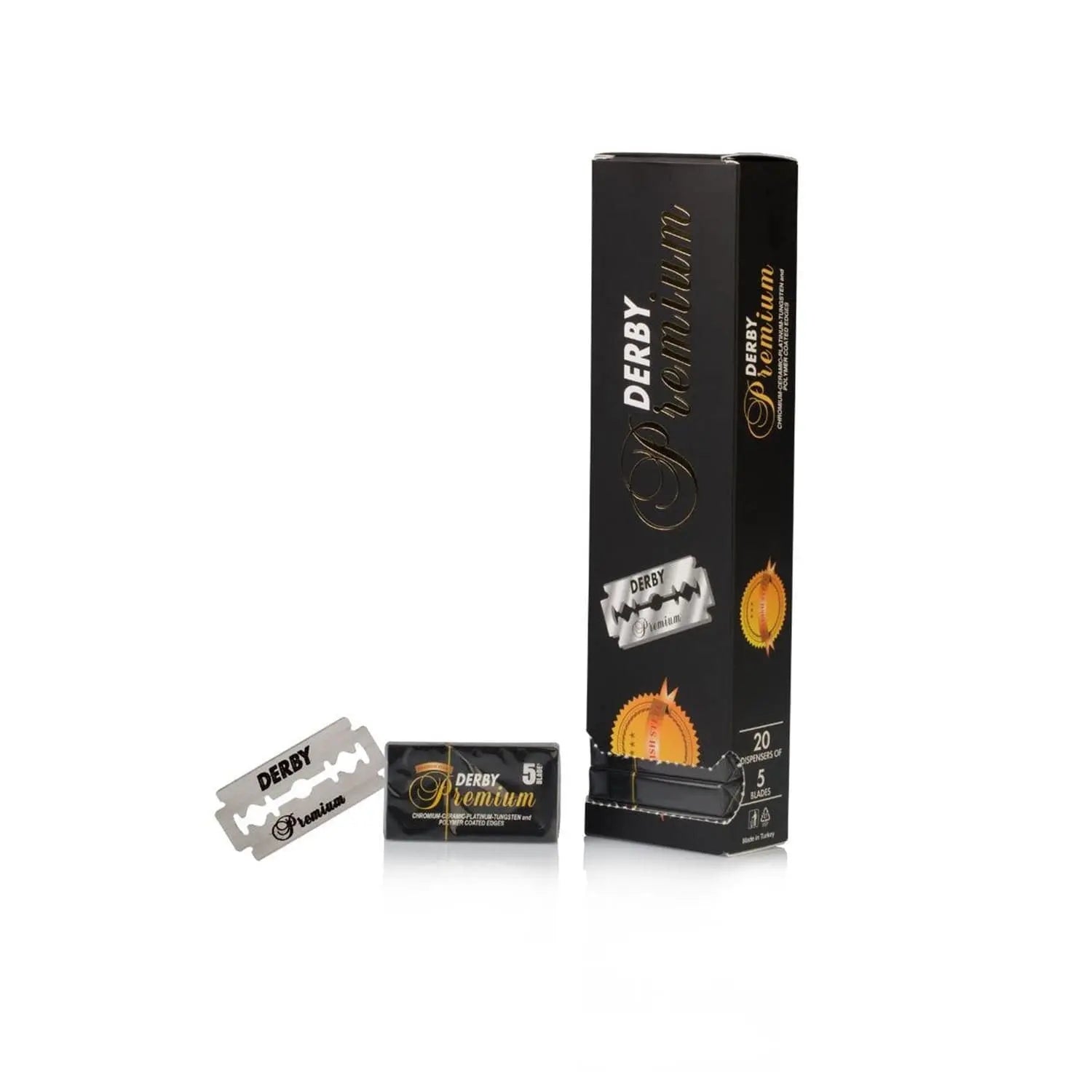 Jag Couture London - New York Eurostil Derby Premium Cuchillas De Afeitar Acanaladas 1un