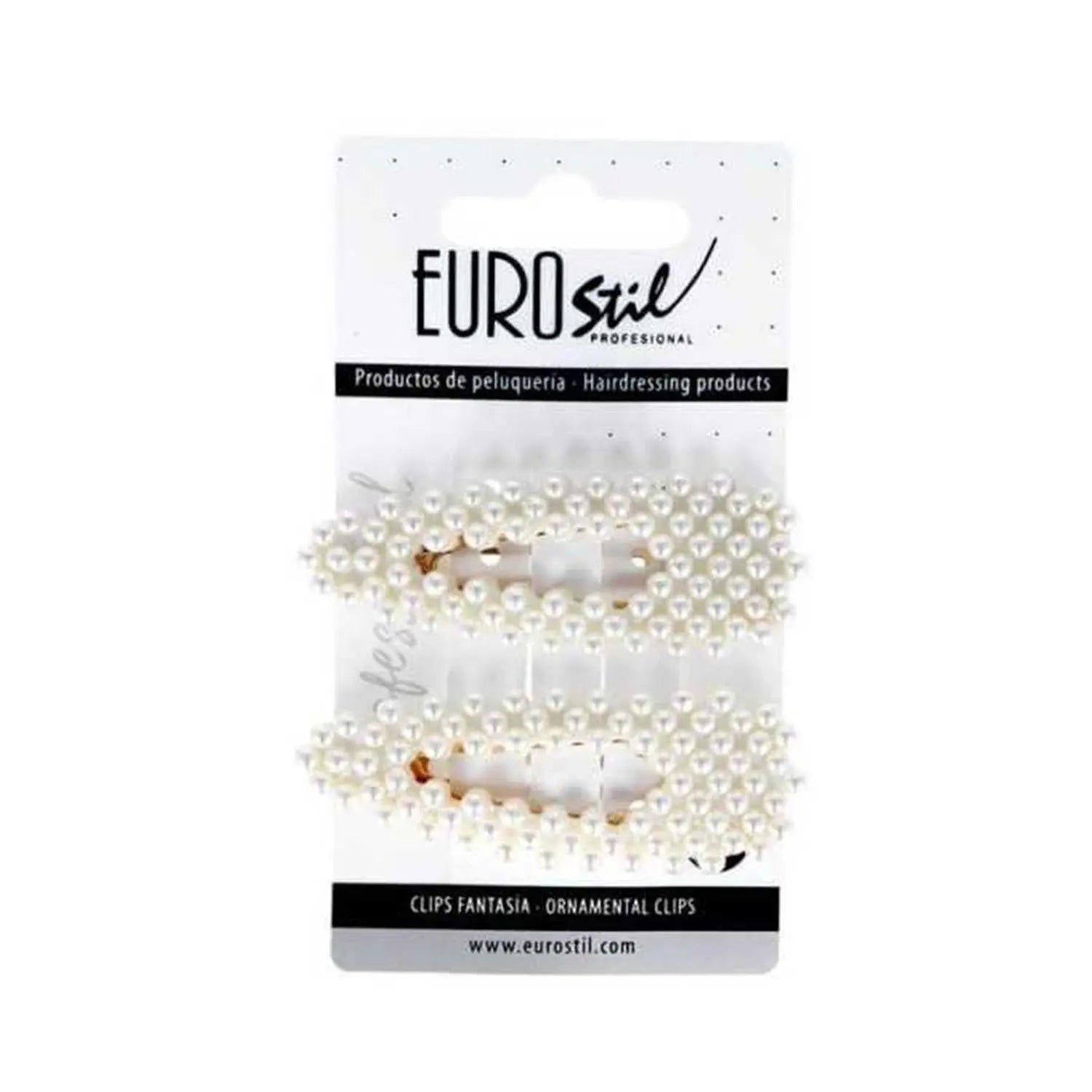 Eurostil Fantasia Doradas Clips Con Perlas Pack 2un Jag Couture London - New York