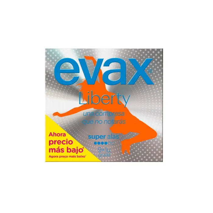 Evax Liberty Super With Wings Sanitary Towels 9+1 Units Jag Couture London - New York