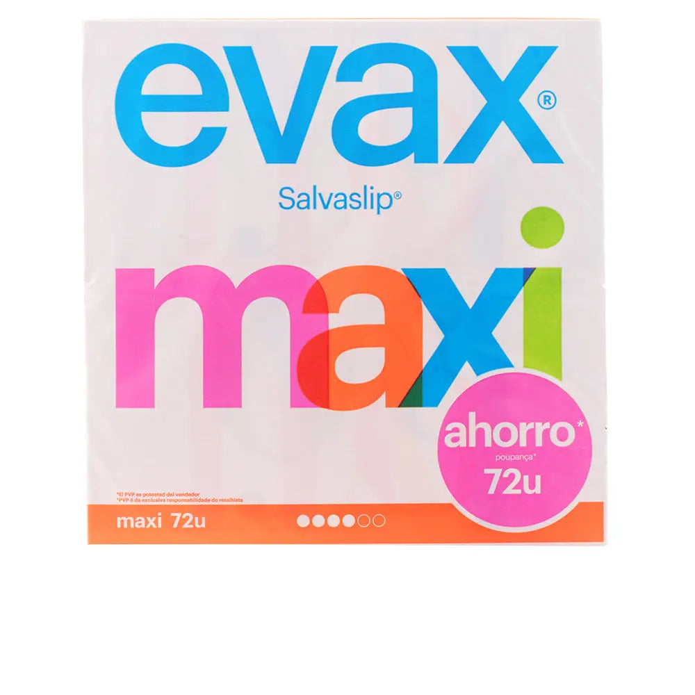 Evax Salva Slip Maxi Pantyliners 72 Units Jag Couture London - New York